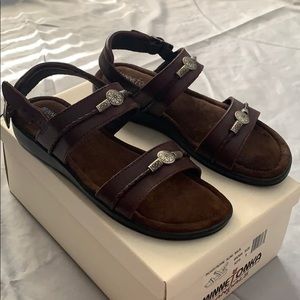 Brown Leather Minnetonka Sandals